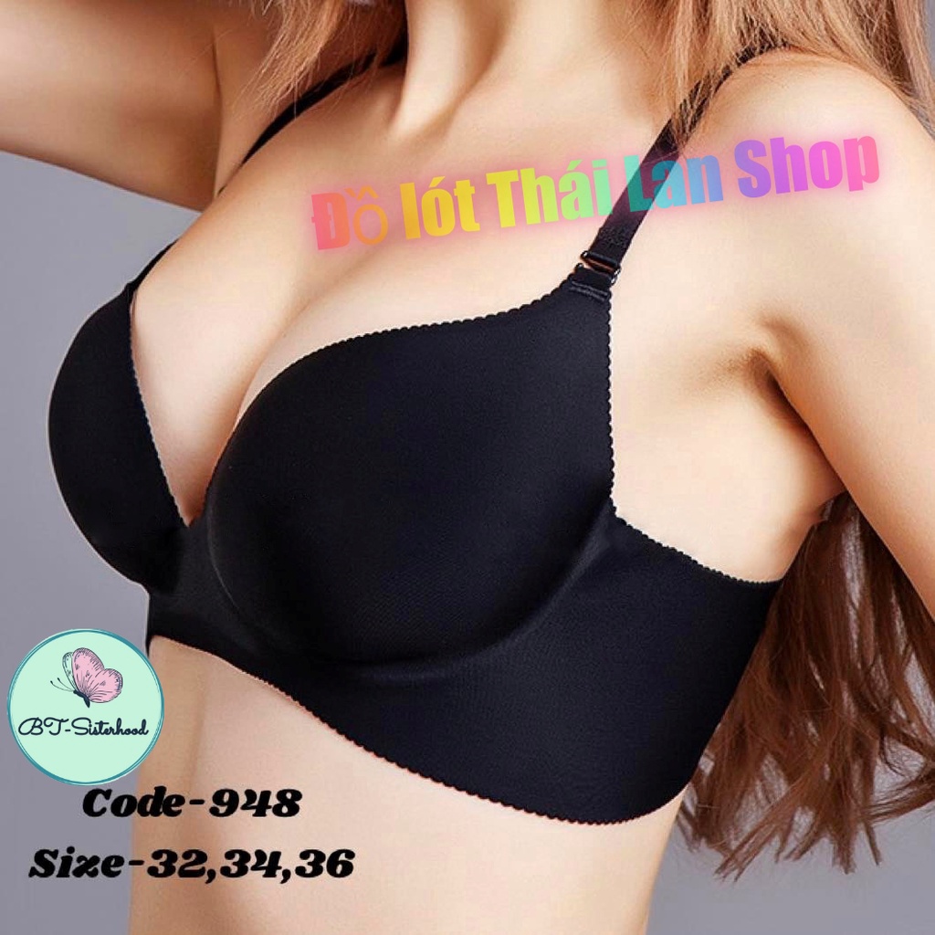 Áo ngực Sisterhood 948 CÓ GỌNG, mút vừa đẩy kép lên 3cm chuẩn form Thái Lan,chất su đúc mềm mịn cực đẹp, VANVENE