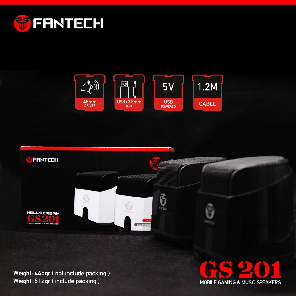 Loa vi tính gaming siêu gọn nhẹ Fantech GS201 HELLSCREAM - Hãng Phân Phối Chính Thức