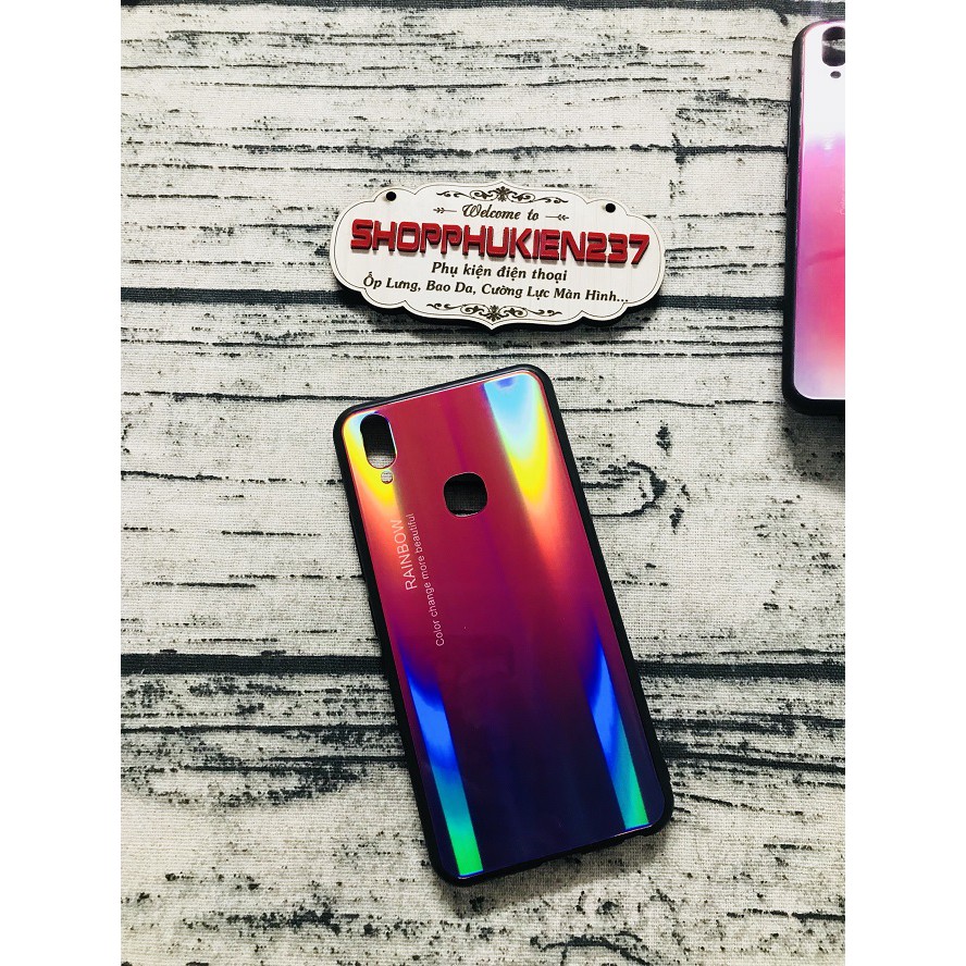 [Freeship toàn quốc từ 50k] ỐP LƯNG VIVO V9 ỐP GƯƠNG CƯỜNG LỰC CẦU VÒNG ĐA SẮC CỰC ĐẸP