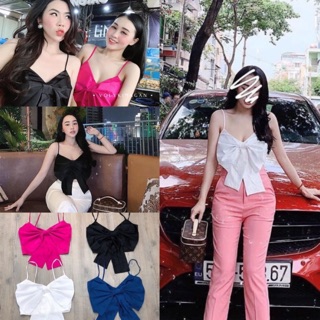 BÁN SỈ ÁO 2 DÂY NƠ BẢN TO CHO NỮ
