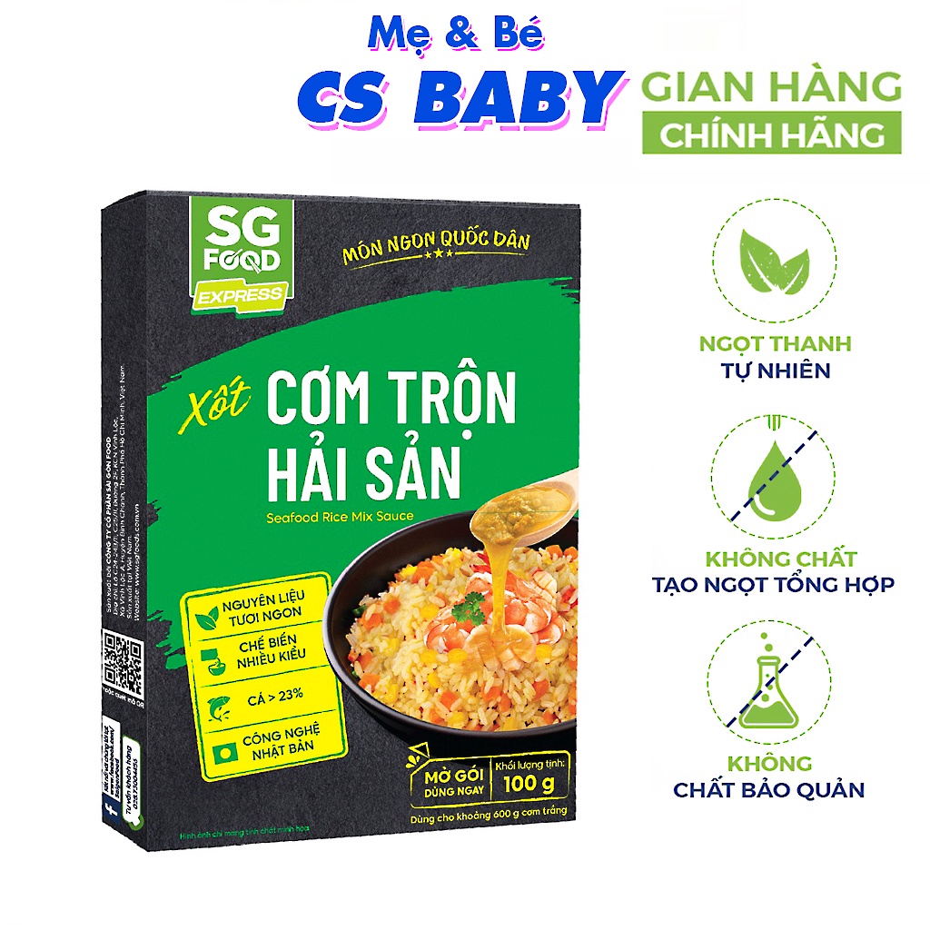 Xốt cơm trộn hải sản 100g Sài Gòn Food Cs Baby