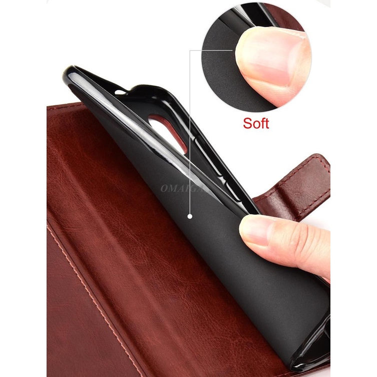 Ốp Điện Thoại Da PU Có Ngăn Đựng Thẻ Cho Iphone 13 11 Pro X XR XS Max 7 8 6 6s Plus SE 2020