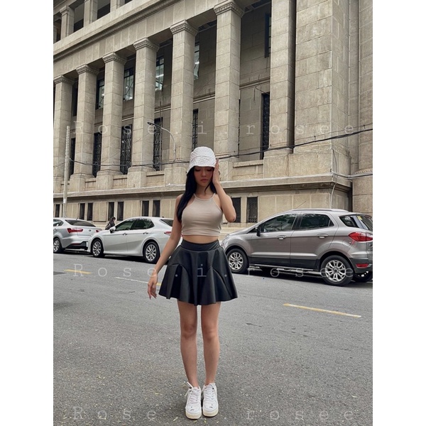 Chân váy da có lót quần lên dáng siêu xinh