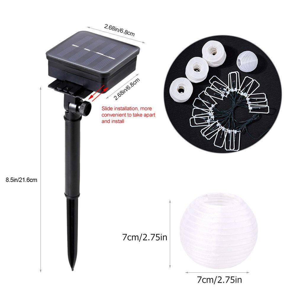 KRNY Dây Đèn Led Trang Trí Nhiều Màu Sử Dụng Năng Lượng Mặt Trời