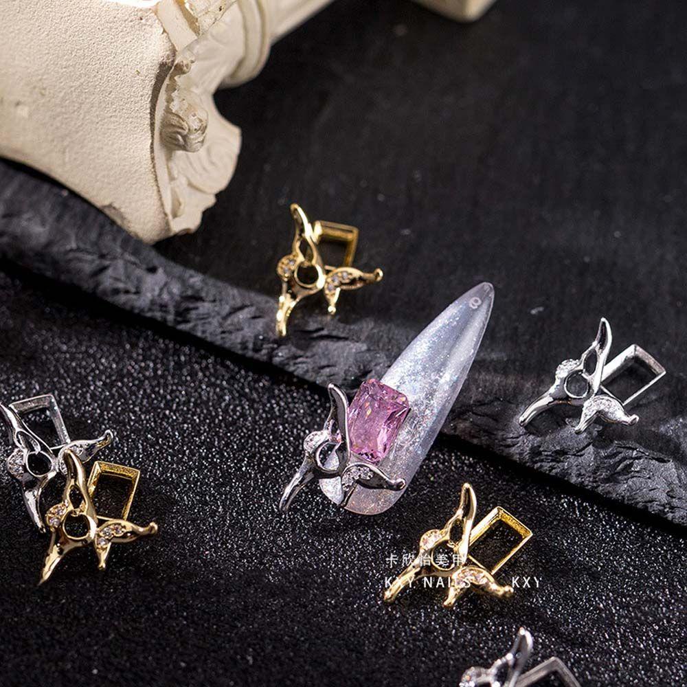 MOCHO Phụ Kiện Trang Trí Móng Tay Hình Bướm Xinh Xắn Charms