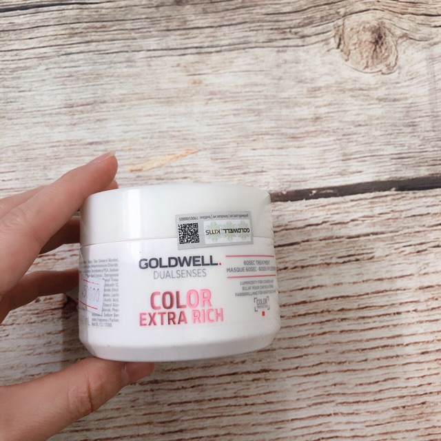[+Tặng mũ trùm][Chính hãng] HẤP DẦU GOLDWELL 60S DƯỠNG MÀU TÓC NHUỘM COLOUR TREATMENT ĐỨC 200ML
