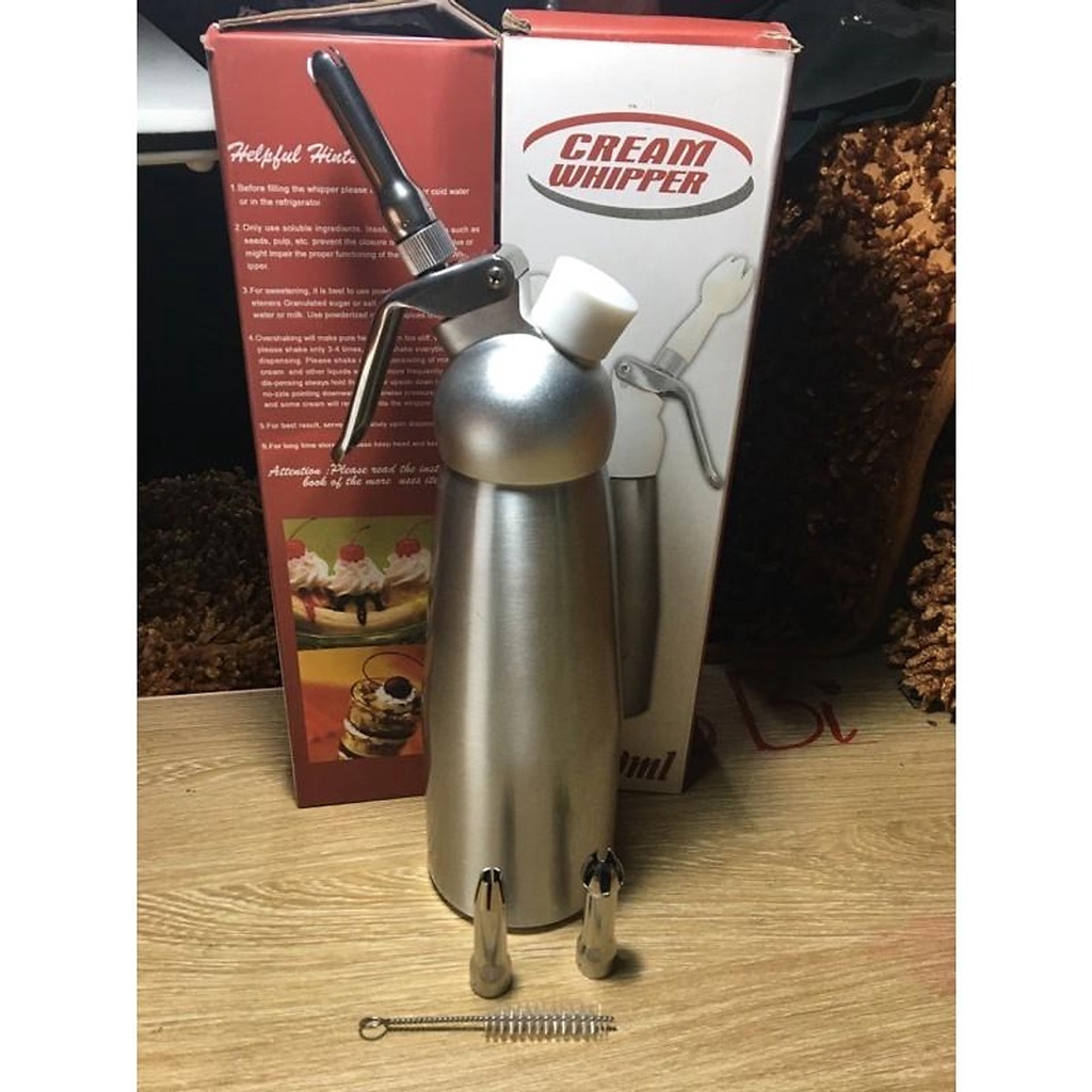 Bình xịt/làm kem 0.5L Whipper - Đồ dùng pha chế - Thiết bị máy móc pha chế giá sỉ