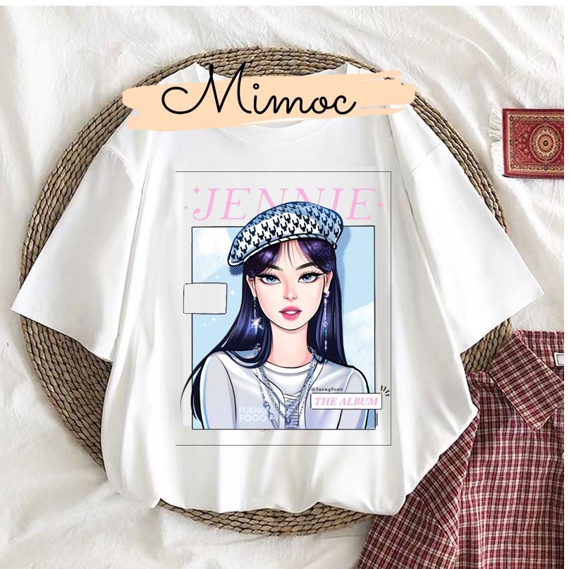 Áo thun Blackpink Unisex Made in VietNam Jennie , Jisoo, Lisa , Rose tặng kèm thẻ ảnh