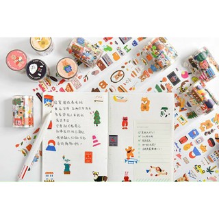 💥STICKER WASHI DẠNG CUỘN NHIỀU CHỦ ĐỀ💥