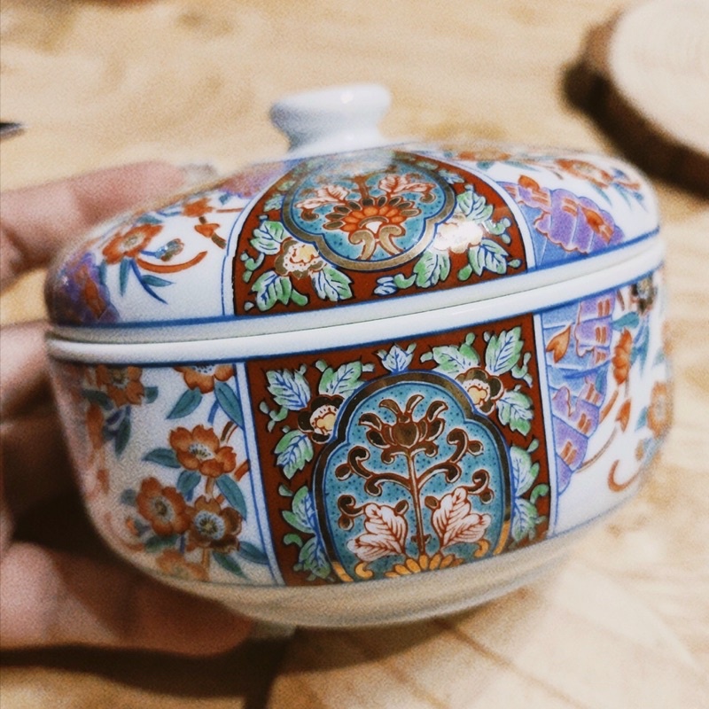 Thố hoa ngũ sắc-gốm sứ nhật