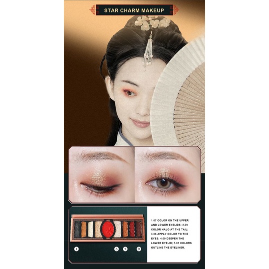 Bảng phấn mắt lameila mini tông lì và nhũ chống nước lâu trôi | BigBuy360 - bigbuy360.vn