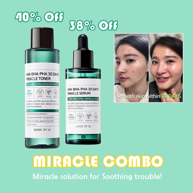 Tinh chất Serum Hỗ Trợ Mụn Some By Mi AHA-BHA-PHA 30 Days Miracle Serum 50ml