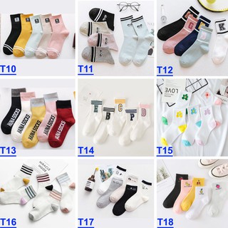 Set 10 Đôi Tất Nữ 20 Mẫu Style Korea