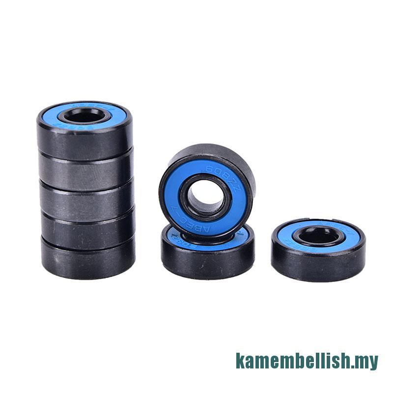 Set 8 Vòng Bi 608rs Bằng Thép Cho Ván Trượt
