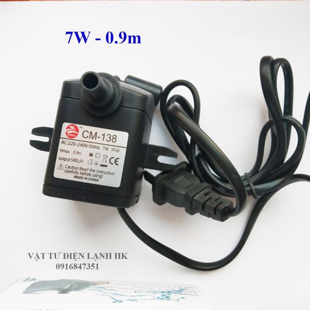 Bơm chìm mini 4W 7W 16W 18W 25W - 220V quạt điều hoà hơi nước - bể cá thủy cảnh