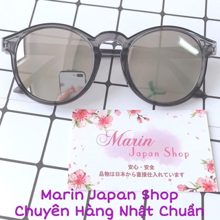 Kính râm mắt đen chống tia UV chống bụi đi đường hàng nội địa Nhật Bản kính tráng gương