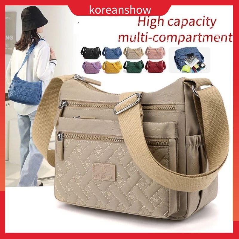 Túi Xách Nữ Túi Đeo Chéo Nylon Chống Nước Thời Trang Hàn Quốc Dành Cho Nữ