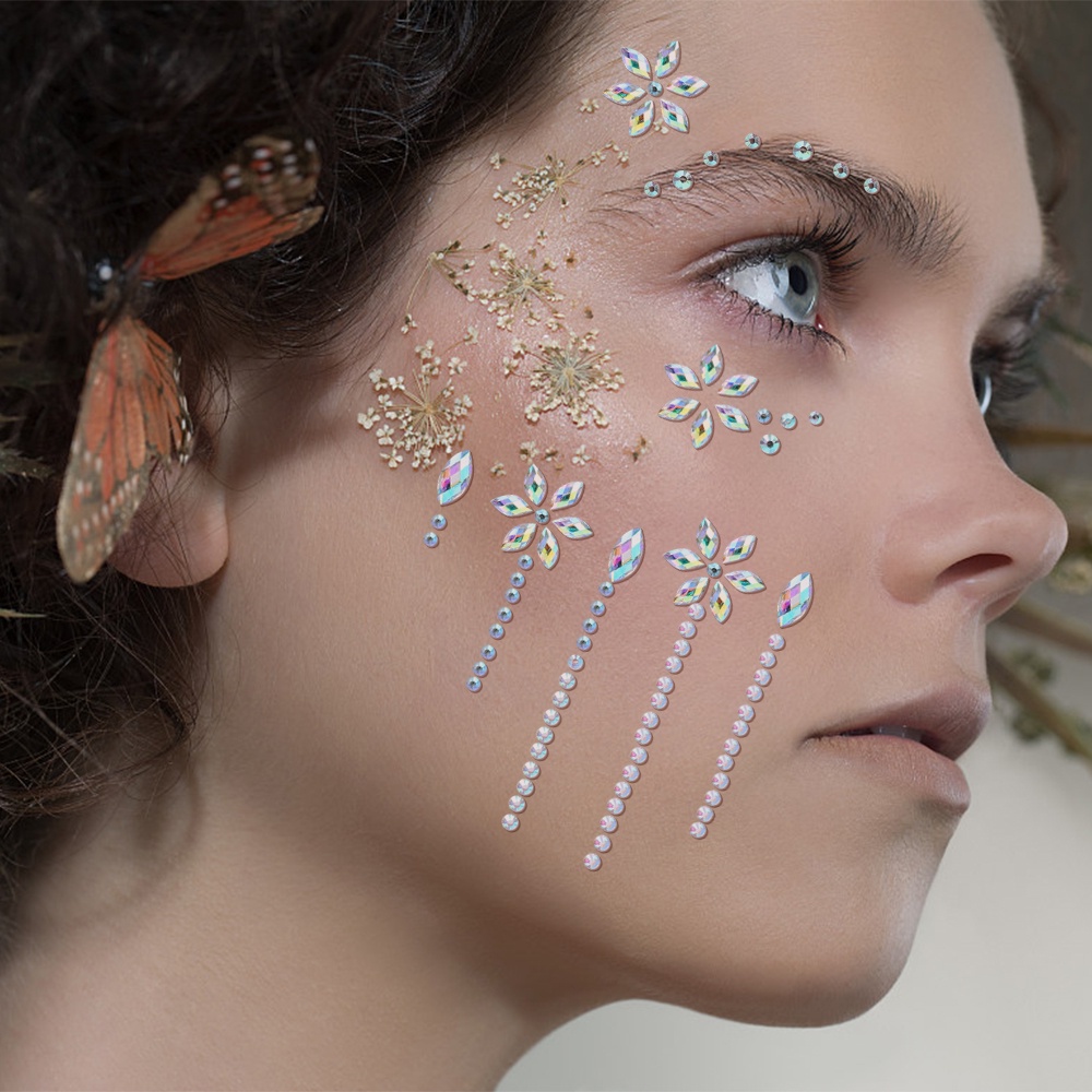 Bộ Hạt Đá Tự Dính Dùng Trang Trí Móng Tay Nghệ Thuật DIY