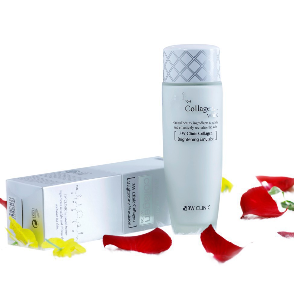 [Hàng Nhập Khẩu] Sữa dưỡng trắng da - Sữa dưỡng ẩm chống lão hóa chiết xuất collagen 3W Clinic Hàn Quốc 150ml