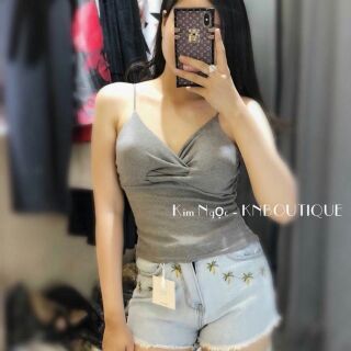 Áo 2 dây xoắn dây ở ngực