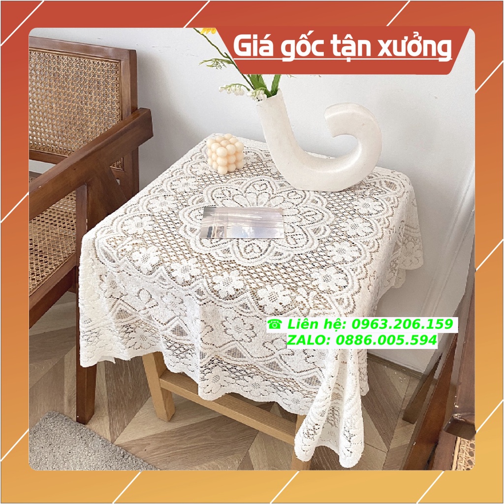 [HOT] Khăn Trải Bàn Trắng Vuông, Chữ Nhật, Tròn Ren Hoa Trang Trí Chụp Ảnh Siêu Đẹp