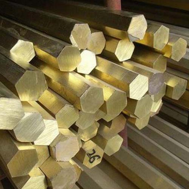Thanh đồng vàng lục lăng 8mm dài 3m