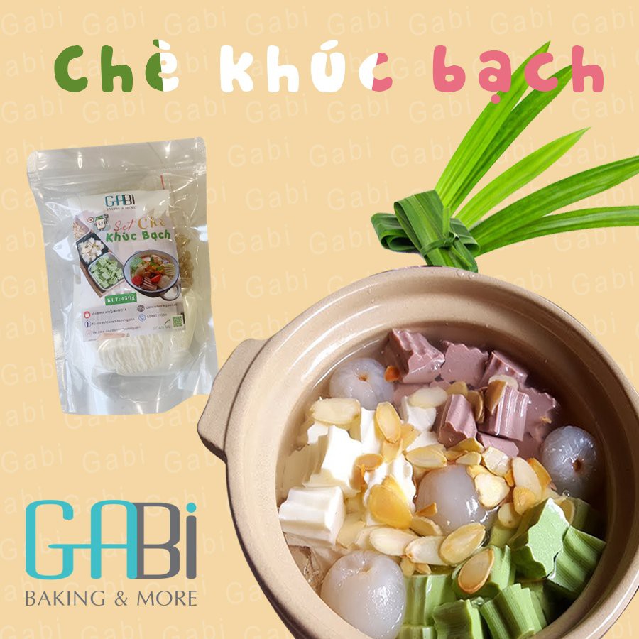 Set nguyên liệu chè khúc bạch (15 bát)