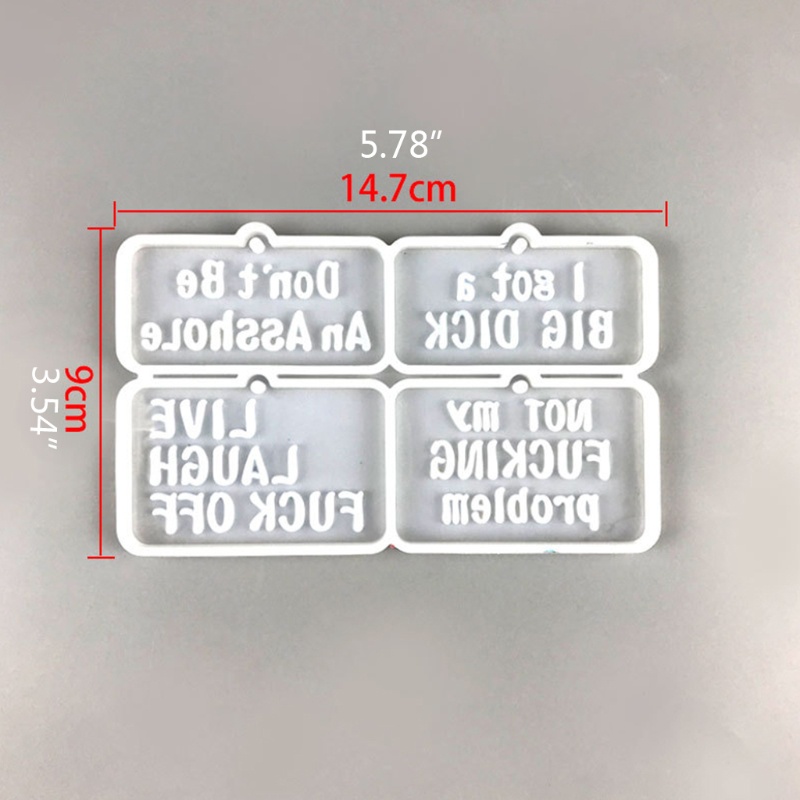 Khuôn Silicone Làm Thẻ Treo Trang Trí Thủ Công DIY