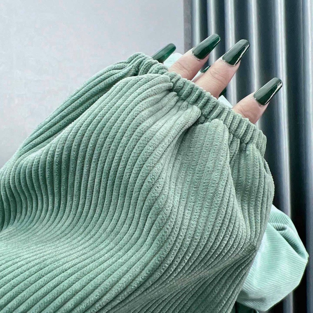 Áo khoác chống nắng nhung tăm gân nữ form rộng đẹp ulzzang