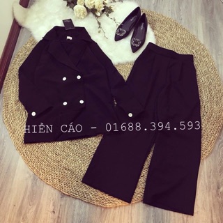 Set blazer kèm quần sang chảnh