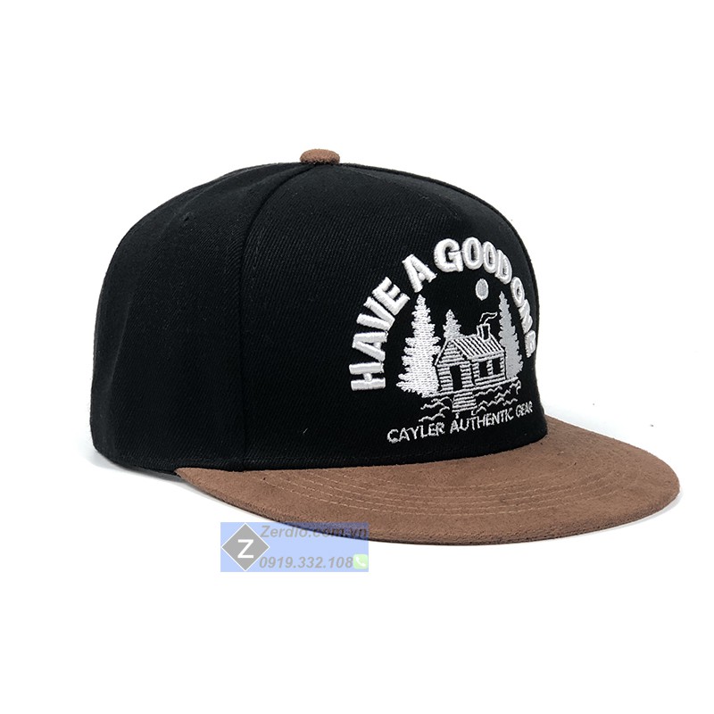 Nón Snapback hiphop đen thêu họa tiết nổi cao cấp cho cả nam và nữ