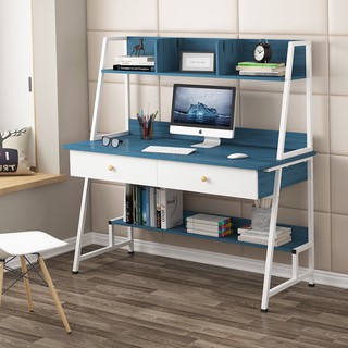 Bàn Học Có Ngăn Bàn Khung Thép - Bàn Làm Việc Đa Năng