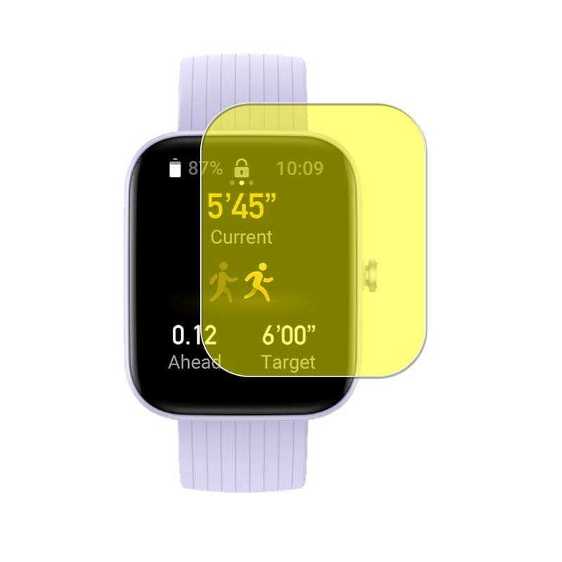 Miếng Dán Màn Hình Bằng TPU Mềm Trong Suốt Siêu Mỏng Cho Đồng Hồ Thông Minh Amazfit Bip 3