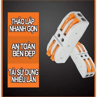 combo 50 cái CÚT NỐI DÂY ĐIỆN NHANH THÔNG MINH NHANH CHÓNG, KHỚP NỐI DÂY ĐIỆN 2 PHÚT TIỆN DỤNG .