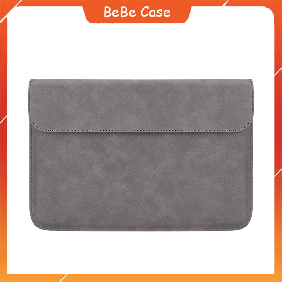 Túi Laptop/ Macbook da cao cấp 1 ngăn chống thấm miệng ngang - Chống thấm nước - Êm ái cực kỳ