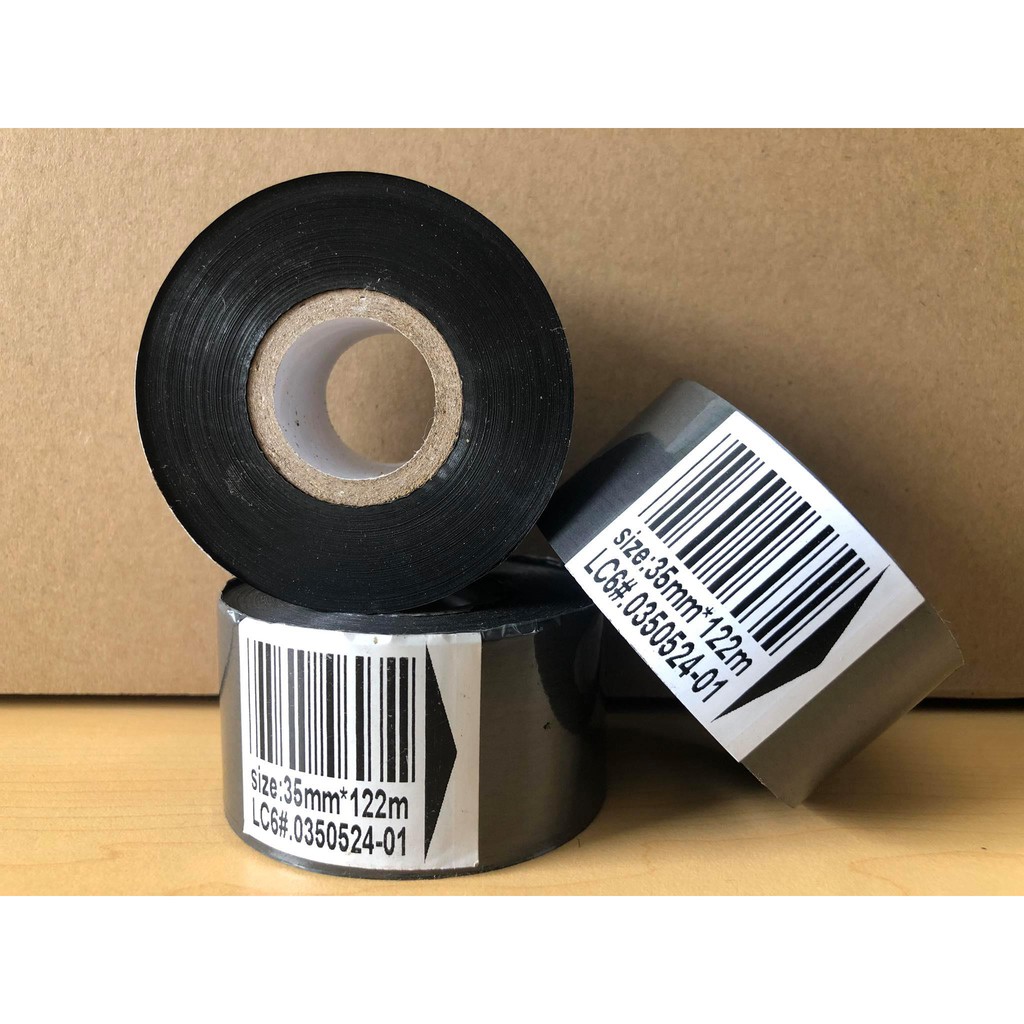 5 Cuộn Mực Ruy Băng FC3 In Date - 30mm x 122m - Mực Ruy Băng, In Hạn Sử Dụng