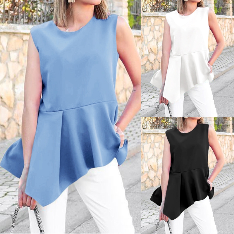 Áo kiểu CELMIA không tay dáng rộng thiết kế đơn giản dành cho nữ | BigBuy360 - bigbuy360.vn