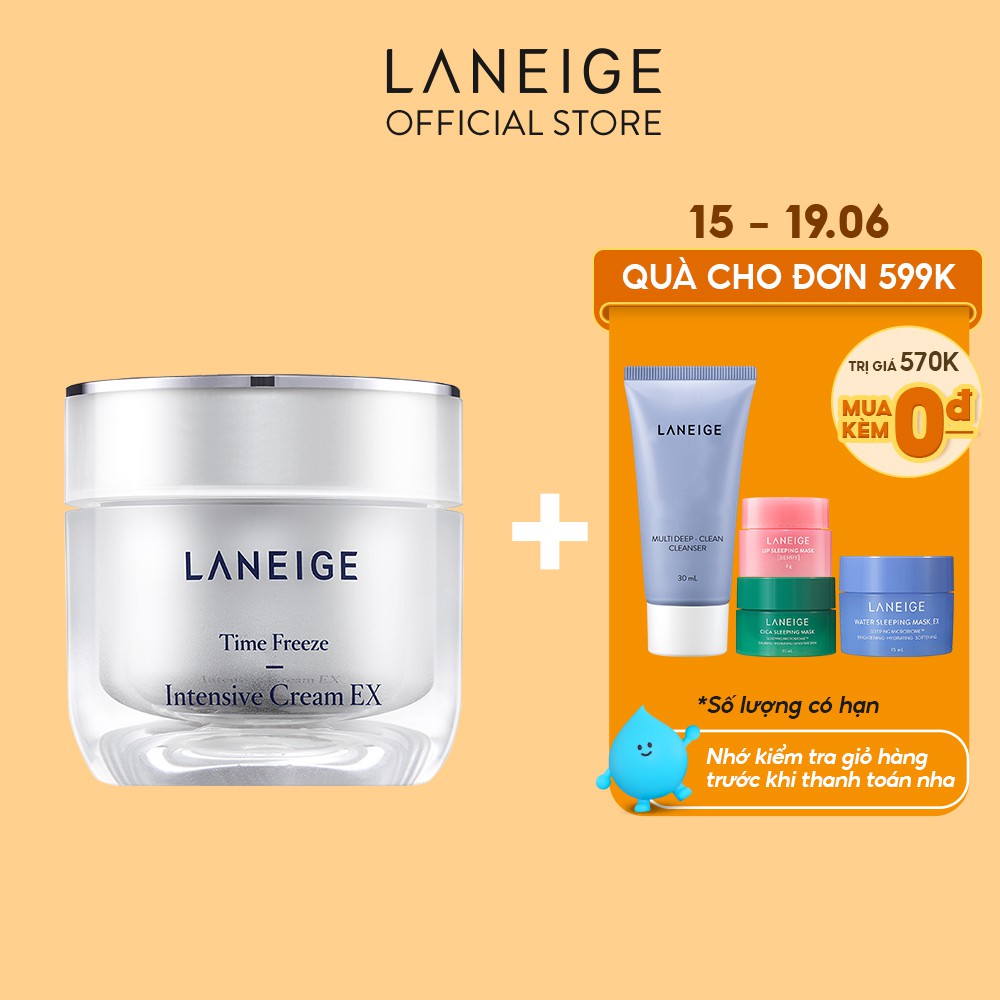 [Mã FMCGMALL -8% đơn 250K] Kem giảm nếp nhăn và săn chắc da Laneige Time Freeze Intensive Cream EX 50ml