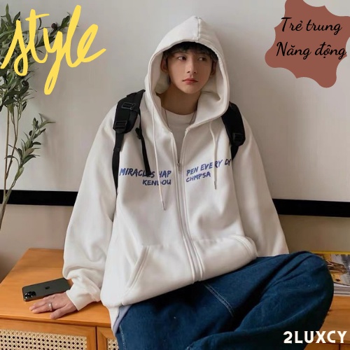 Áo khoác nỉ 🌸 Áo khoác bomber nhung nam nữ form rộng Unisex chất nỉ ngoại 2 lớp dày dặn - LUXCY | BigBuy360 - bigbuy360.vn