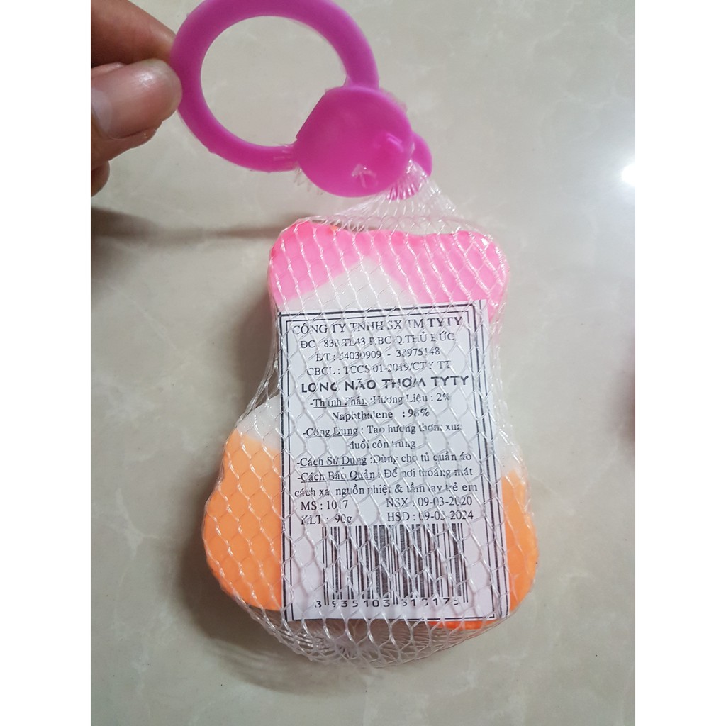 Long não hình con gấu bọc lưới có móc tréo 100gr