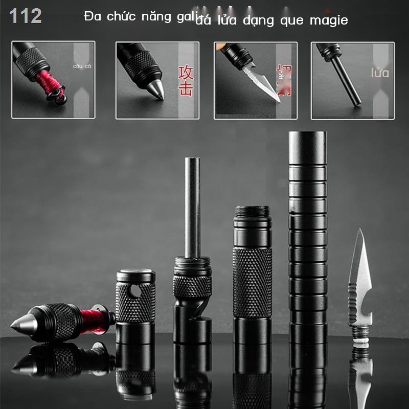 Ngoài trời bút chiến thuật đa chức năng chống sói tạo tác đá lửa thanh magiê nơi hoang dã thiết bị sinh tồn lĩnh vực câu