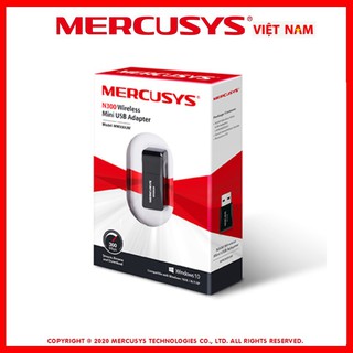 Bộ chuyển đổi USB Wi-Fi Mini Mercusys N300 MW 300UM