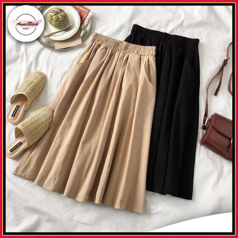 Chân Váy Xoè 🦋 Chân váy xòe Kaki 3 màu 🦋 AB | BigBuy360 - bigbuy360.vn