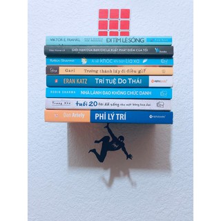 Kệ Giá Sách Tàng Hình Dính Tường Trang Trí - Có Sticker 3D Spiderman