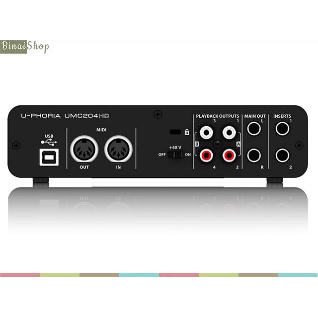 Behringer U-PHORIA UMC204HD - Sound Card Thu Âm 2in 4out