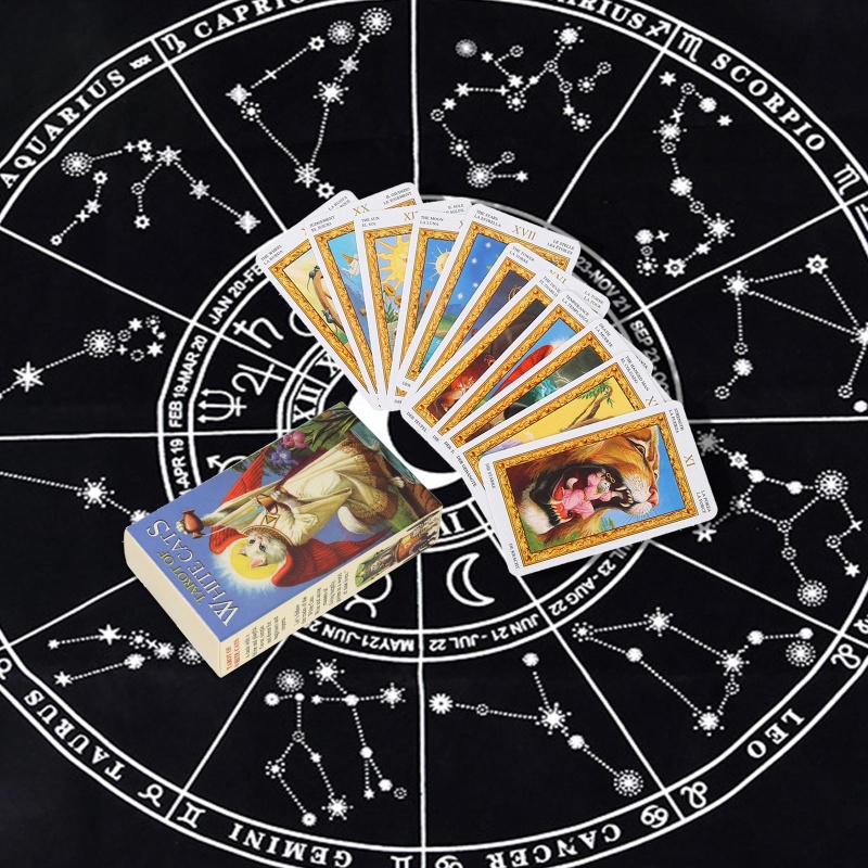 Bộ Bài Tarot Màu Trắng Tương Tác Bí Ẩn Cho Gia Đình