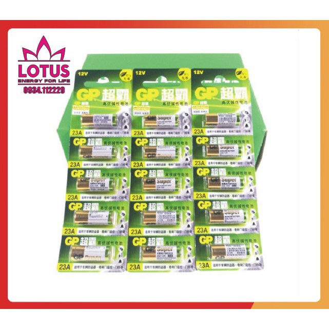 Pin 12V 27A hãng GP dùng cho chuông cửa, điều khiển cửa cuốn, thiết bị chống trộm! Chính hãng