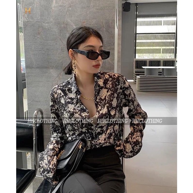 Áo sơ mi dài tay hoạ tiết HH Clothing