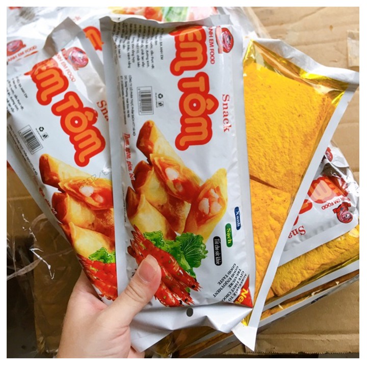 Snack nem tôm (1 gói) - đồ ăn vặt tuổi thơ