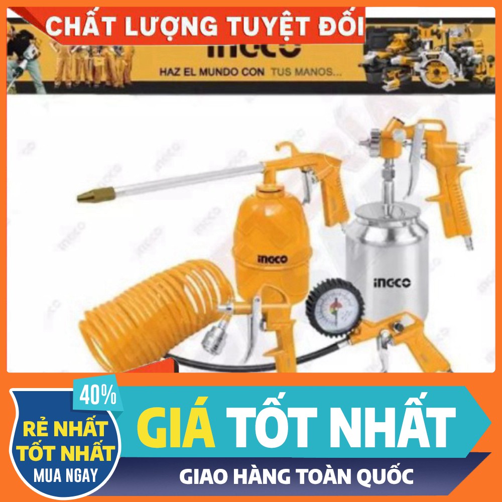 Bộ 5 công cụ dùng khí nén INGCO AKT0051-3 [bảo hành chính hãng]